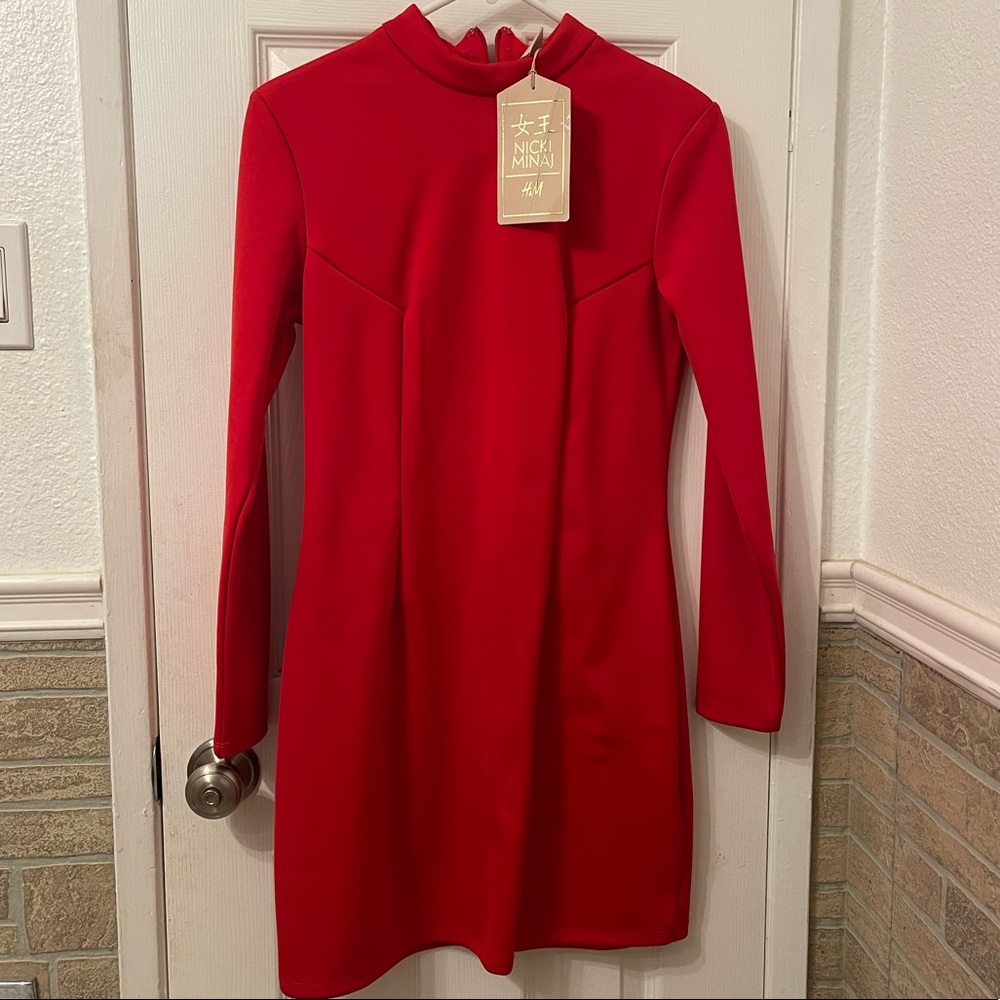H&M x Nicki Minaj Red Dress